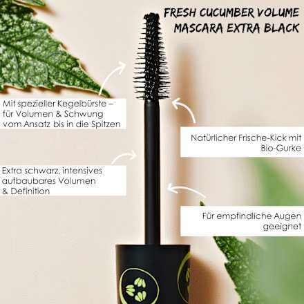 Mascara Fresh Cucumber Volume Extra Black SANTE NATURKOSMETIK