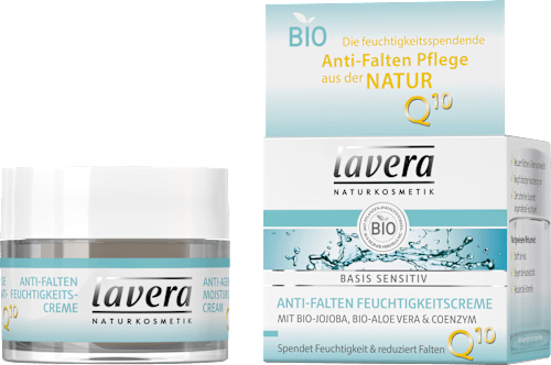 Tagespflege Feuchtigkeitscreme Basis Sensitiv mit Bio-Aloe Vera & Coenzym Q10 lavera NATURKOSMETIK