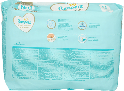 Pelene, veličina 0 (<3 kg) Pampers premium care