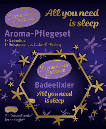 Geschenkset Badeelixier All you need is sleep 2tlg Dresdner Essenz