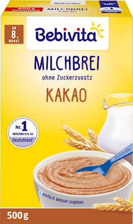 Milchbrei Kakao ab dem 8. Monat Bebivita