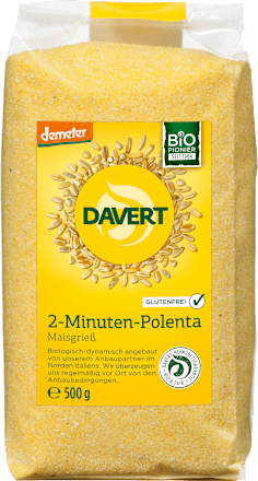 Grieß, 2- Minuten-Polenta, glutenfrei Davert