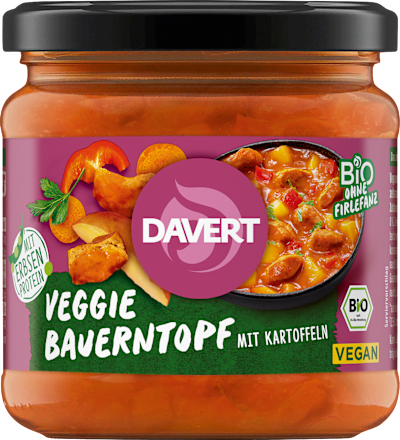 Veggie Bauerntopf mit Kartoffeln, vegan Davert