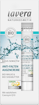 Anti Falten Augencreme Basis Sensitiv Q10 lavera NATURKOSMETIK