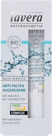 Anti Falten Augencreme Basis Sensitiv Q10 lavera NATURKOSMETIK