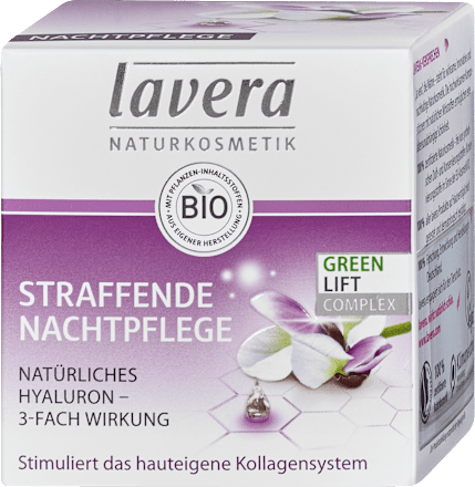 Straffende Nachtpflege Karanjaöl lavera NATURKOSMETIK