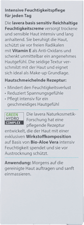Gesichtscreme Basis Sensitiv Reichhaltig lavera NATURKOSMETIK