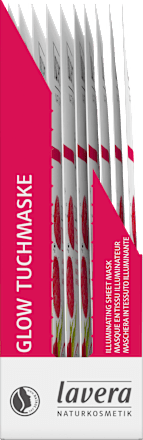 Tuchmaske Glow mit Drachenfrucht & Bio-Himbeere lavera NATURKOSMETIK