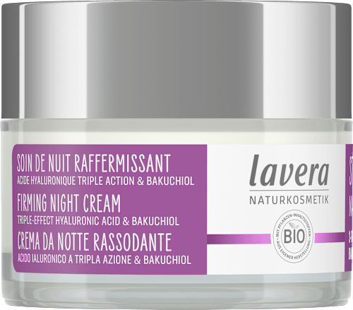 Nachtcreme straffend Hyaluron & Bakuchiol lavera NATURKOSMETIK
