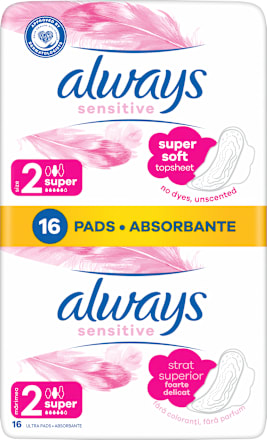 Sensitive absorbante Super Plus mărimea 2 always