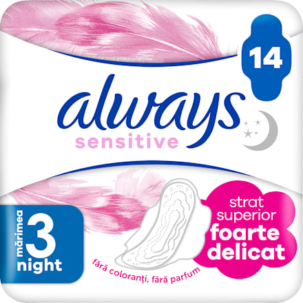 Sensitive absorbante Ultra Night mărimea 3 always