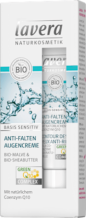Anti Falten Augencreme Basis Sensitiv Q10 lavera NATURKOSMETIK