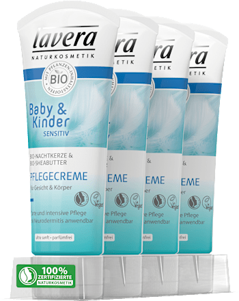 Pflegecreme für Gesicht & Körper Baby & Kinder Sensitiv  lavera NATURKOSMETIK