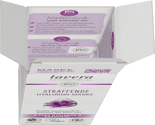 Gesichtsmaske Hyaluron straffend lavera NATURKOSMETIK