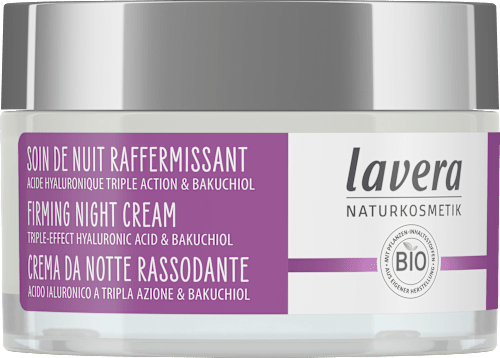 Nachtcreme straffend Hyaluron & Bakuchiol lavera NATURKOSMETIK