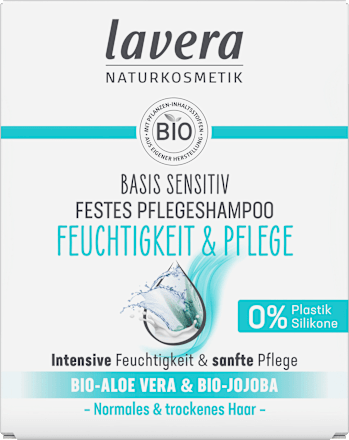 Basis Sensitiv Festes Pflegeshampoo Feuchtigkeit & Pflege lavera NATURKOSMETIK