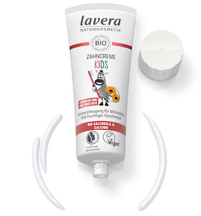 Zahnpasta Kinder fluoridfrei lavera NATURKOSMETIK