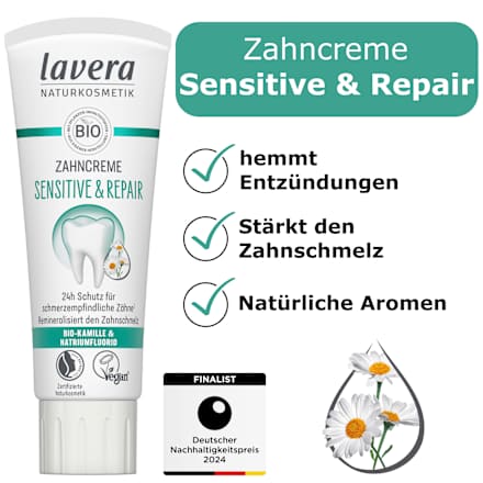Zahnpasta Sensitive & Repair lavera NATURKOSMETIK