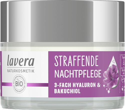 Nachtcreme straffend Hyaluron & Bakuchiol lavera NATURKOSMETIK