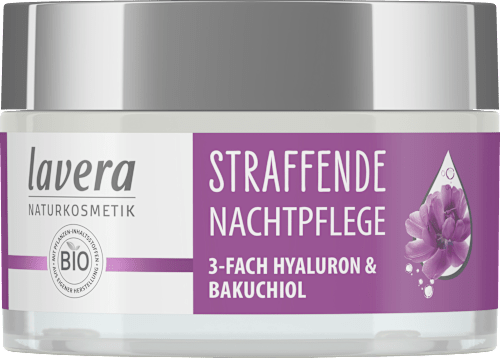 Nachtcreme straffend Hyaluron & Bakuchiol lavera NATURKOSMETIK