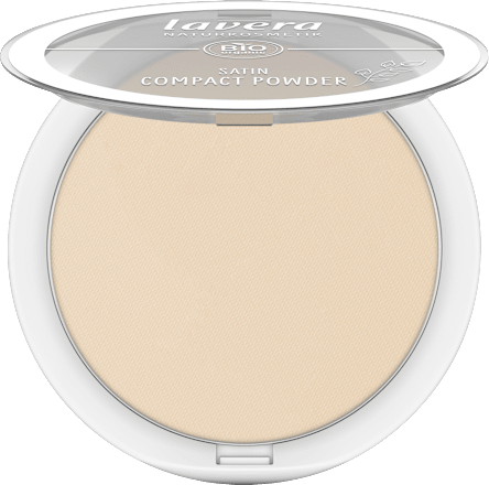 Kompakt Puder Satin 02 Medium lavera NATURKOSMETIK