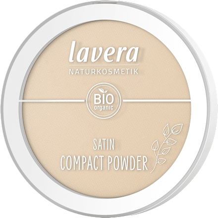 Kompakt Puder Satin 02 Medium lavera NATURKOSMETIK