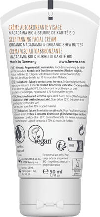 Selbsbräunter Creme Gesicht lavera NATURKOSMETIK