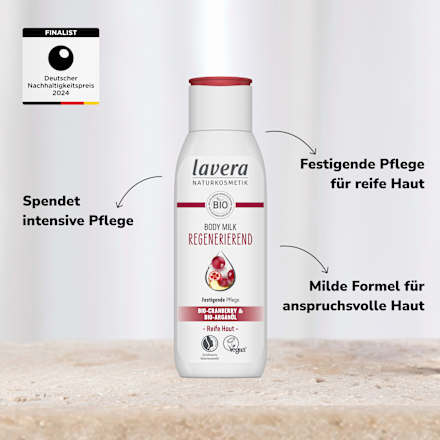Körpermilch Regenerierend mit Bio-Cranberry & Bio-Arganöl lavera NATURKOSMETIK