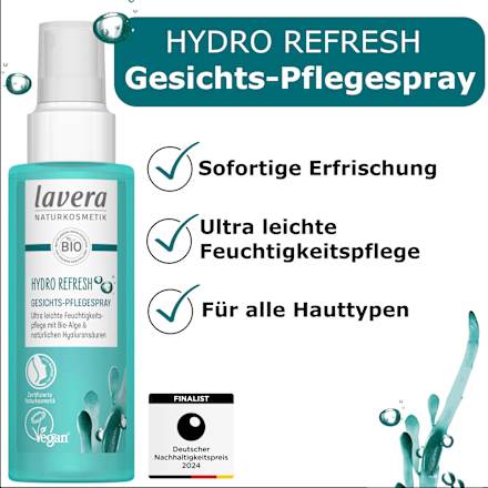Gesichtsspray Hydro Refresh lavera NATURKOSMETIK