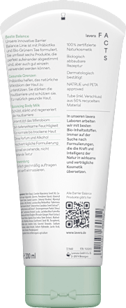 Body Milk Barrier Balance lavera NATURKOSMETIK