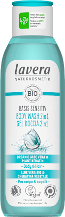 Душ гел 2в1 за коса и тяло Basis Sensitive lavera NATURKOSMETIK
