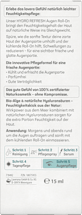 Augen Roll-on Hydro Refresh lavera NATURKOSMETIK