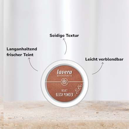 Blush Puder Velvet 03 Cashmere Brown lavera NATURKOSMETIK
