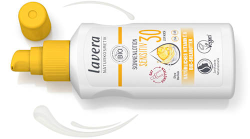 Sonnenlotion Sensitiv LSF 30 lavera NATURKOSMETIK