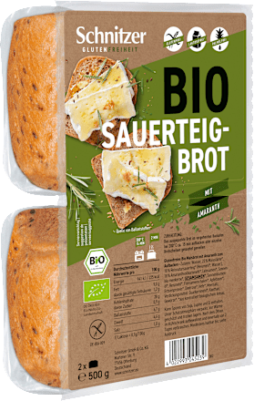 Brot Bio Sauerteig mit Amaranth glutenfrei (2 Stück) Schnitzer