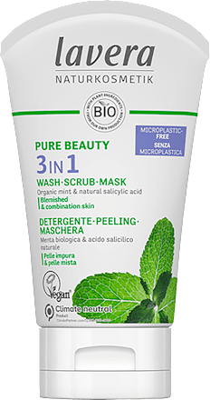 Detergente viso 3in1 Pure Beauty lavera NATURKOSMETIK