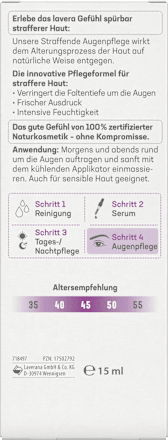 Augencreme straffend lavera NATURKOSMETIK