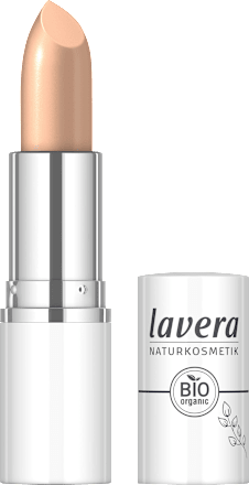 Lippenstift Cream Glow 04 Peachy Nude lavera NATURKOSMETIK