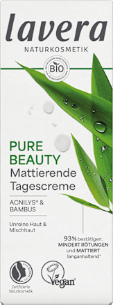 Tagescreme Pure Beauty mattierend lavera NATURKOSMETIK