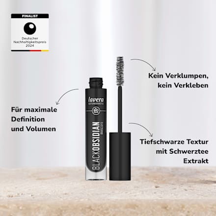 Mascara Black Obsidian lavera NATURKOSMETIK