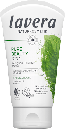 3in1 Reinigung-Peeling-Maske Pure Beauty lavera NATURKOSMETIK