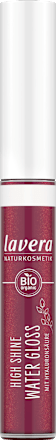 Lipgloss High Shine Water 03 Raspberry lavera NATURKOSMETIK