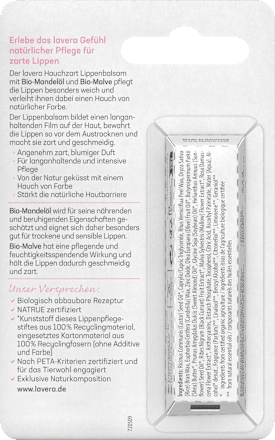 Lippenbalsam Hauchzart lavera NATURKOSMETIK