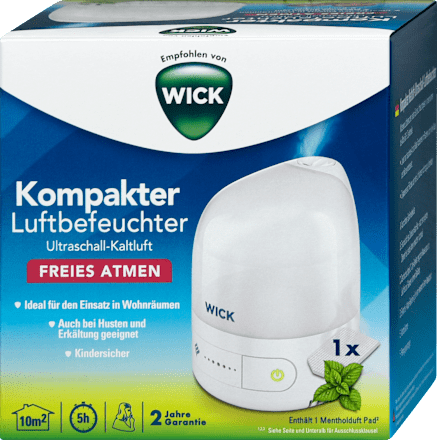 Kompakter Luftbefeuchter Wick