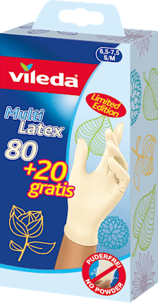 Einmalhandschuhe Multi Latex, Größe S/M  Vileda