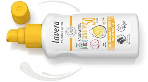 Sonnenlotion Kids Sensitiv LSF 50 lavera NATURKOSMETIK