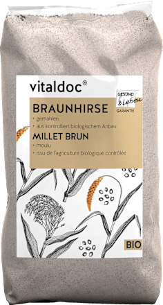 Getreide Bio Braunhirse gemahlen VITALDOC