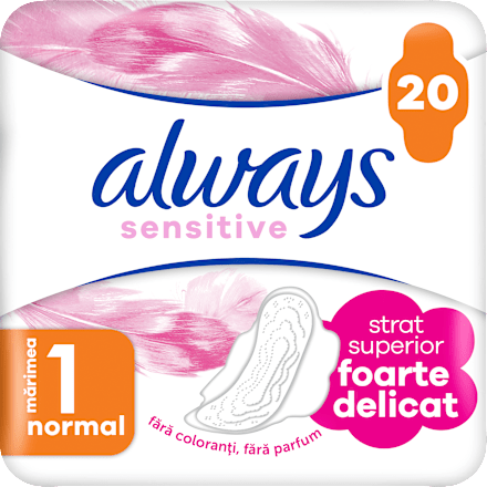 Damski vložki Sensitive duo Normal Plus, velikost 1 always