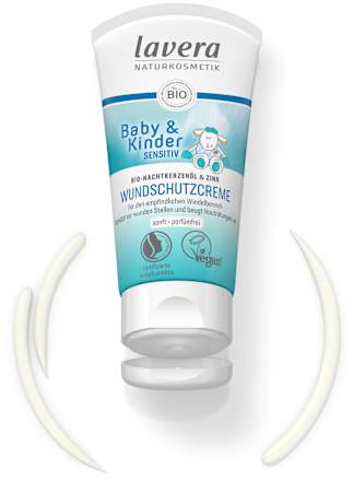 Wundschutzcreme Baby & Kinder sensitiv  lavera NATURKOSMETIK