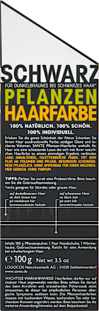 Pflanzenhaarfarbe Schwarz SANTE NATURKOSMETIK